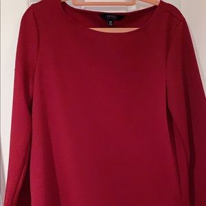 Burgundy textured top